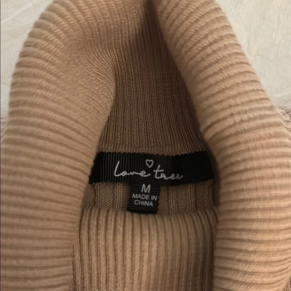 Tan Ribbed Turtleneck Bodysuit nwot from southern alternative boutique - Picture 4 of 5